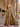 Drop Waist Strapless Split Long Prom Gown With Twist - Gold