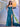Drop Waist Strapless Split Long Prom Gown With Twist - Teal