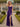 Sheer Lace Bodice Spaghetti Strap Mermaid Prom Dress With Split - Purple