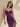 Hot Fix Lace Bodice Spaghetti Strap Mermaid Prom Dress With Split in Grape