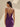 Hot Fix Lace Bodice Spaghetti Strap Mermaid Prom Dress With Split in Grape