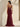 Hot Fix Lace Bodice Spaghetti Strap Mermaid Prom Dress With Split in Burgundy