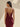 Hot Fix Lace Bodice Spaghetti Strap Mermaid Prom Dress With Split in Burgundy