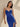 Hot Fix Lace Bodice Spaghetti Strap Mermaid Prom Dress With Split in Royal Blue