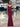 Sheer Bodice Lace Hot Fix Spaghetti Strap Mermaid Prom Dress - Burgundy