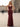 Sparking Beading Halter Backless Long Mermaid Prom Dress With Slit - Deep Burgundy