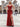 Sparking Beading Halter Backless Long Mermaid Prom Dress With Slit - Red