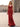 Sparking Beading Halter Backless Long Mermaid Prom Dress With Slit - Red
