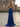 Sparking Beading Halter Backless Long Mermaid Prom Dress With Slit - Royal Blue
