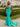Cut Side Ruched Bust Stretch Satin Long Mermaid Prom Dress - Turquoise