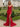 Cut Front Backless Lace Up Long Mermaid Prom Dress - Red