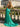 V-Neck Backless Lace Up Long Mermaid Prom Dress With Split in Turquoise