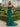 Twist Lace Up Long Mermaid Prom Dress WIth Split in Emerald Green