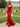 V-Neck Backless Lace Up Long Mermaid Prom Dress in Red