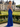 Backless Hand Beading Sparkly Long Mermaid Prom Dress - Navy Blue