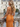 V-Neck Pleated Backless Lace Up Long Mermaid Prom Dress With Split in Burnt Orange