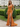 V-Neck Pleated Backless Lace Up Long Mermaid Prom Dress With Split in Burnt Orange