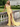V-Neck Pleated Backless Lace Up Long Mermaid Prom Dress With Split in Yellow