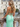 V-Neck Pleated Backless Lace Up Long Mermaid Prom Dress With Split in Mint Green