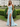 V-Neck Pleated Backless Lace Up Long Mermaid Prom Dress With Split in Sky Blue