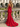 Sweetheat Neck Lace Up Long Mermaid Prom Dress WIth Split in Red