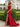 Sweetheat Neck Lace Up Long Mermaid Prom Dress WIth Split in Red