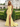 Sweetheat Neck Lace Up Long Mermaid Prom Dress WIth Split in Yellow