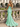 Sweetheat Neck Lace Up Long Mermaid Prom Dress WIth Split in Mint Green