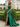 Sweetheat Neck Lace Up Long Mermaid Prom Dress WIth Split in Emerald Green