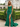 Sweetheat Neck Lace Up Long Mermaid Prom Dress WIth Split in Emerald Green