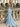 Sweetheat Neck Lace Up Long Mermaid Prom Dress WIth Split in Sky Blue