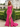 Sweetheat Neck Lace Up Long Mermaid Prom Dress WIth Split in Hot Pink