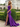 Sweetheat Neck Lace Up Long Mermaid Prom Dress WIth Split in Purple