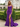 Sweetheat Neck Lace Up Long Mermaid Prom Dress WIth Split in Purple