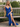 V-Neck Ruched Lace Up Long Mermaid Prom Dress WIth Split in Royal Blue
