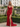 V-Neck Ruched Lace Up Long Mermaid Prom Dress WIth Split in Red