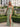 V-Neck Ruched Lace Up Long Mermaid Prom Dress WIth Split in Sage Green