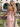 V-Neck Ruched Lace Up Long Mermaid Prom Dress WIth Split in Pink