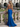 V-Neck Backless Lace Up Long Mermaid Prom Dress WIth Split in Royal Blue