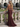 V-Neck Backless Lace Up Long Mermaid Prom Dress WIth Split in Burgundy