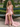 V-Neck Backless Lace Up Long Mermaid Prom Dress WIth Split in Pink