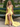 V-Neck Backless Lace Up Long Mermaid Prom Dress WIth Split in Yellow
