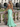 V-Neck Backless Lace Up Long Mermaid Prom Dress WIth Split in Mint Green
