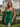 V-Neck Backless Lace Up Long Mermaid Prom Dress WIth Split in Emerald Green
