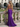 V-Neck Backless Lace Up Long Mermaid Prom Dress WIth Split in Purple