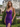 V-Neck Backless Lace Up Long Mermaid Prom Dress WIth Split in Purple