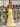 V-Neck Ruched Lace Up Long Mermaid Prom Dress in Yellow