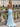 V-Neck Ruched Lace Up Long Mermaid Prom Dress in Sky Blue
