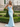 V-Neck Ruched Lace Up Long Mermaid Prom Dress in Sky Blue