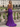 V-Neck Ruched Lace Up Long Mermaid Prom Dress in Purple
